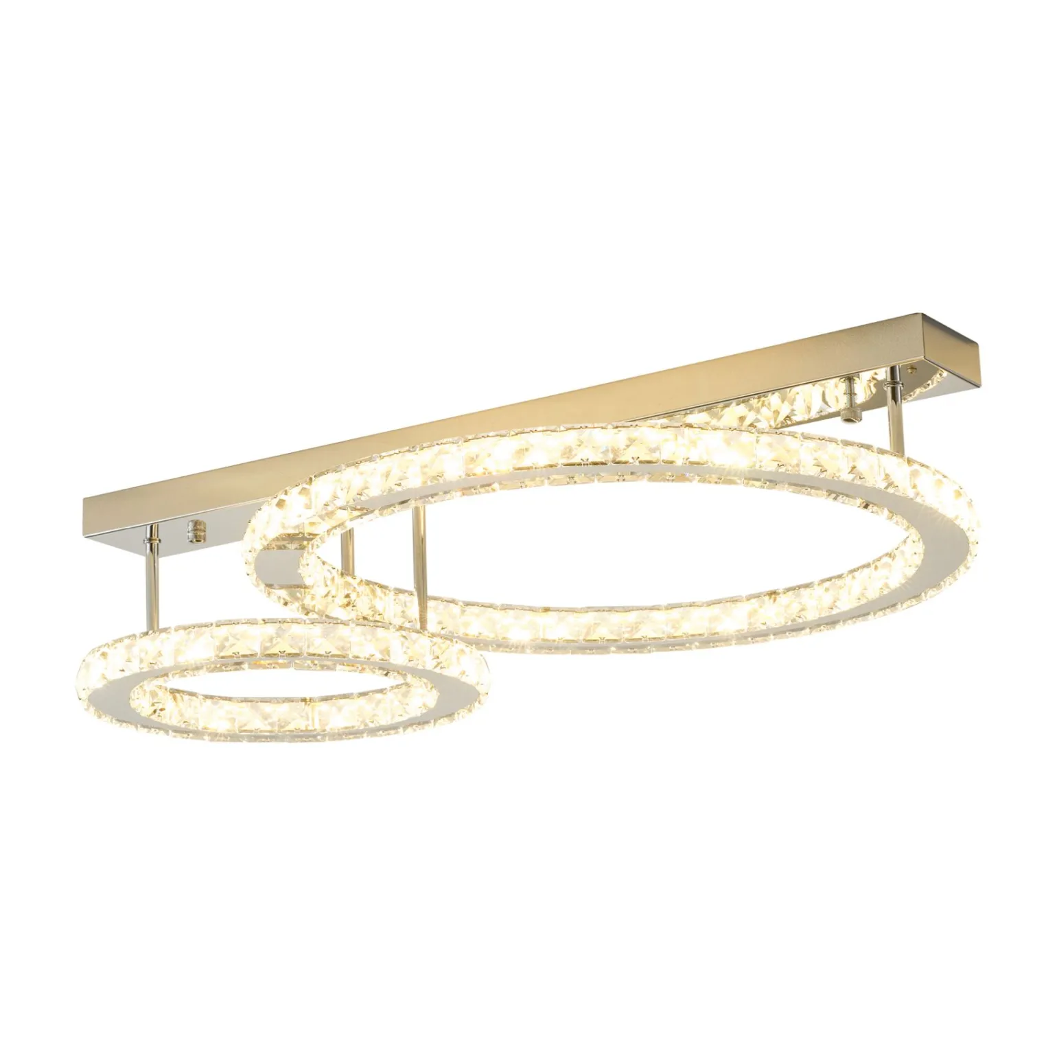 Sklep Kaja Elegancka lampa sufitowa, dwa koła MX3713-2-3CT GIRONA | Kaja