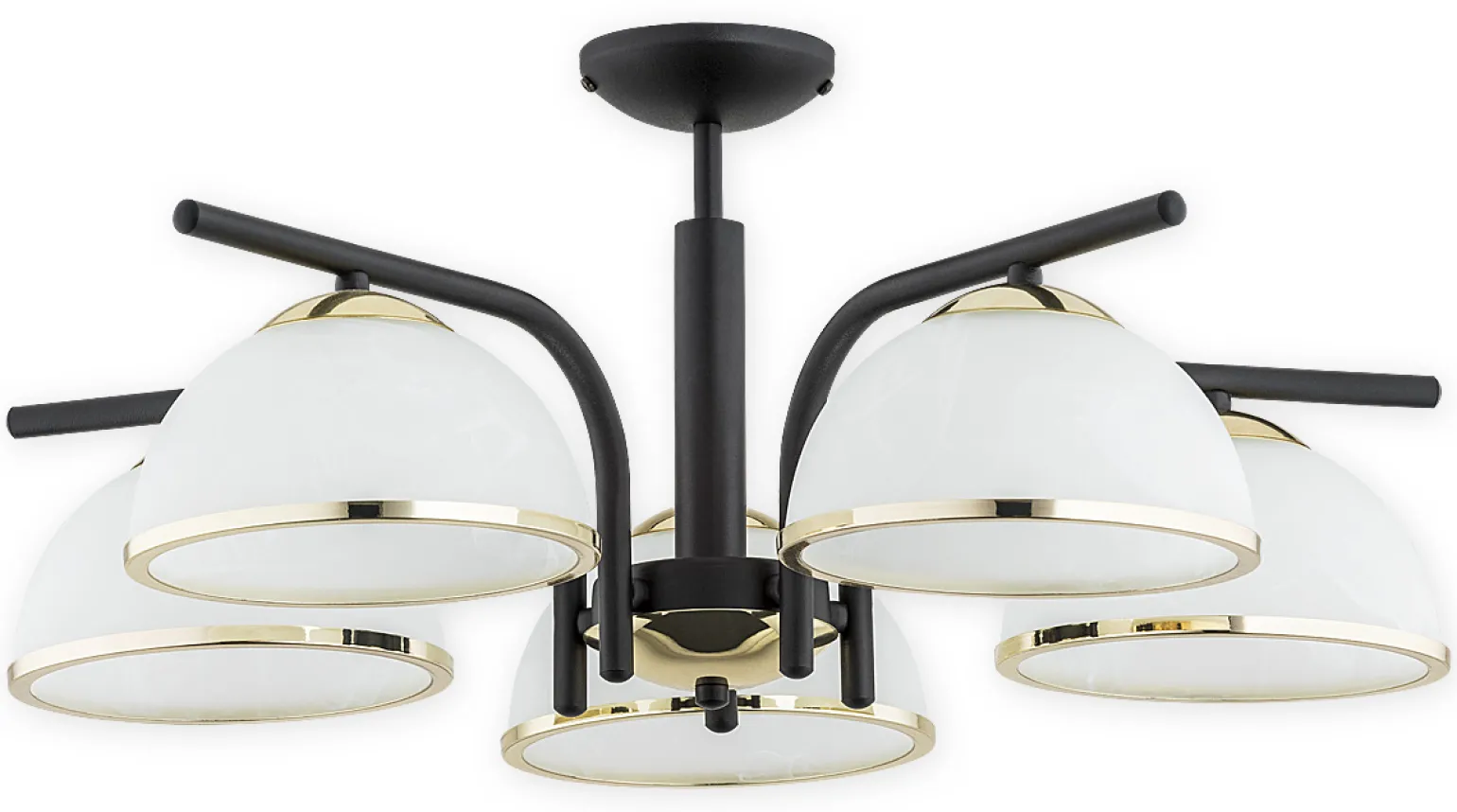 Sklep Kaja Elegancka lampa sufitowa do salonu O2925 W5 CZA ZL LAVA | Kaja