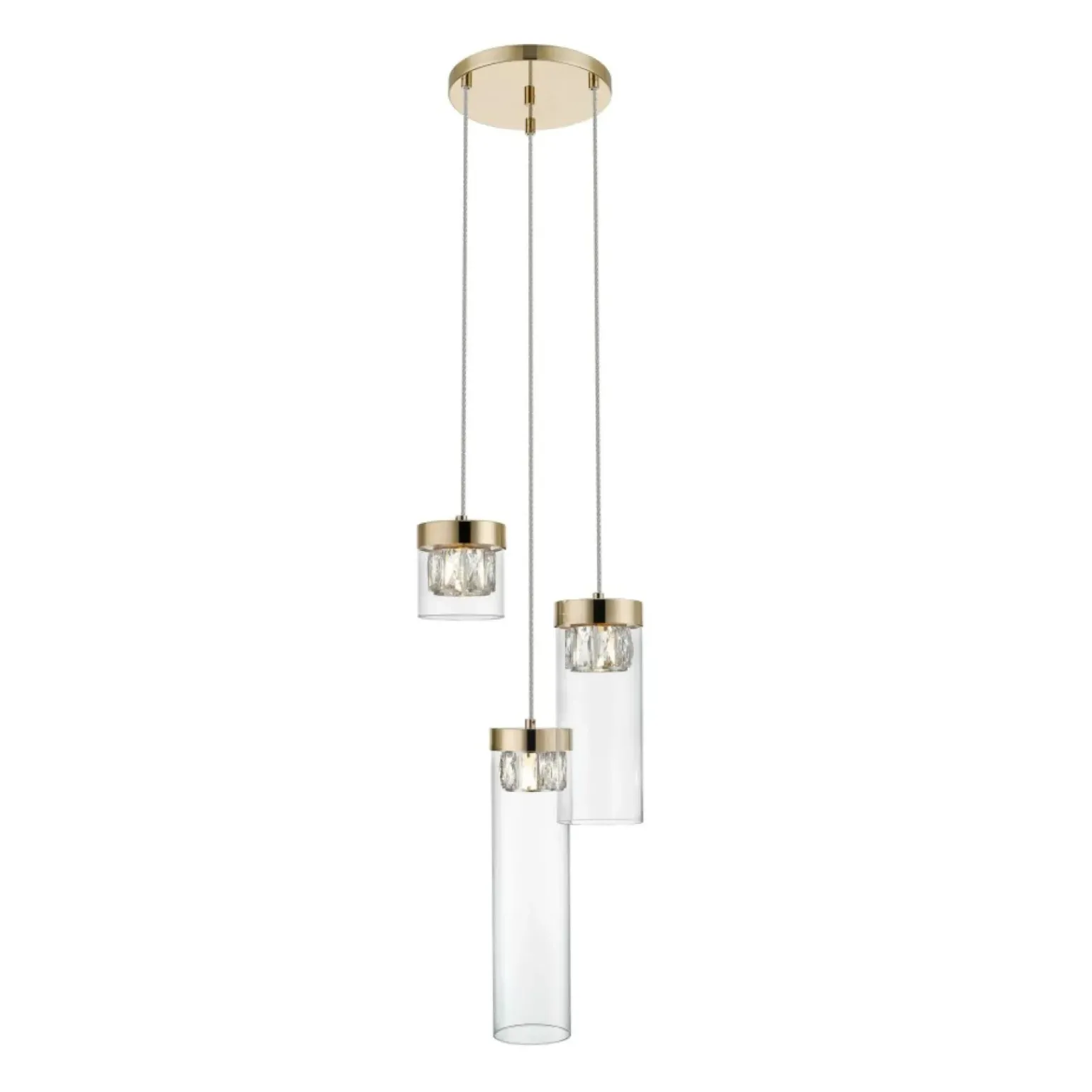 Discount Elegancka lampa wisząca do jadalni P0389-03D-F7AC GEM | Kaja Żyrandole Nowoczesne