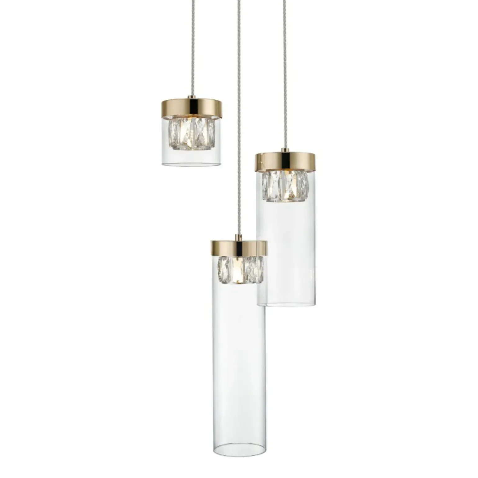 Discount Elegancka lampa wisząca do jadalni P0389-03D-F7AC GEM | Kaja Żyrandole Nowoczesne