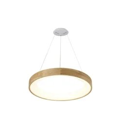 Fashion Elegancka lampa wisząca LED z drewnem AZ3344 SILVAM | Kaja Oświetlenie Żyrandole Nowoczesne