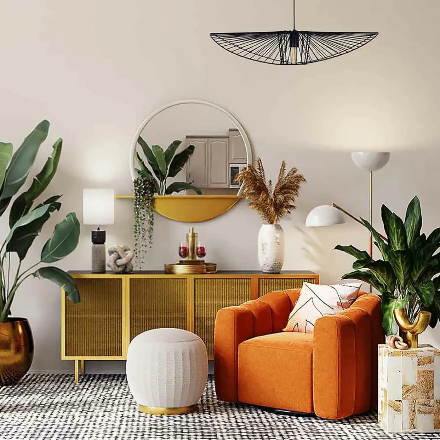 Best Sale Elegancka lampa wisząca, w kształcie kapelusza KP-21 MINI | Kaja Żyrandole Nowoczesne