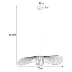 Best Sale Elegancka lampa wisząca, w kształcie kapelusza KP-21 MINI | Kaja Żyrandole Nowoczesne