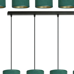 Sklep Kaja Elegancka lampa wisząca z zielonymi abażurami 1058/4 BENTE | Kaja