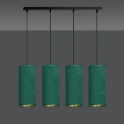 Sklep Kaja Elegancka lampa wisząca z zielonymi abażurami 1058/4 BENTE | Kaja