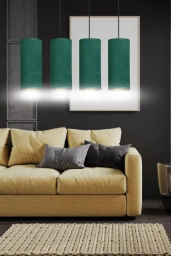 Sklep Kaja Elegancka lampa wisząca z zielonymi abażurami 1058/4 BENTE | Kaja
