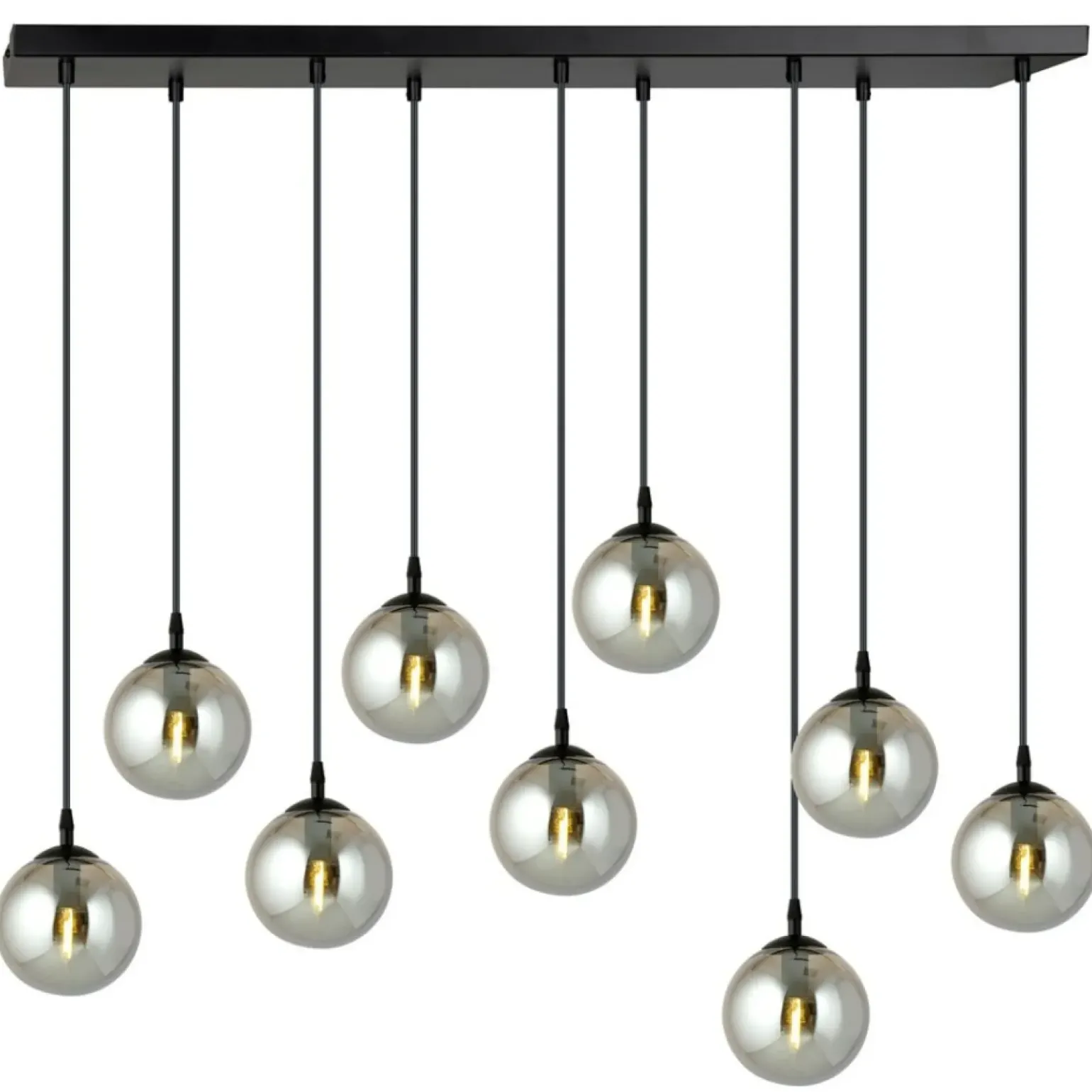 Hot Elegancka lampa wisząca z grafitowymi kloszami 712/9 | Kaja Żyrandole Nowoczesne