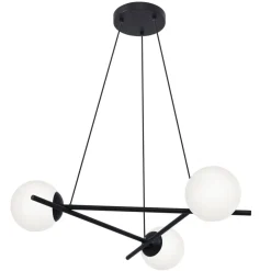 Discount Elegancka lampa wisząca z białymi kloszami K-4966 | Kaja Oświetlenie Żyrandole Nowoczesne
