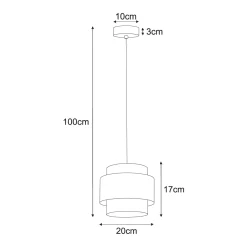 Sklep Kaja Elegancka lampa wisząca z czarno-złotymi abażurami K-5280 z serii AMOS