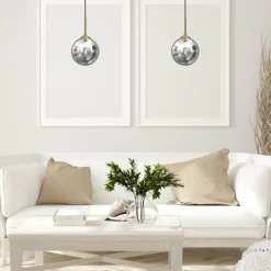 Best Sale Elegancka lampa wisząca z lustrzanym kloszem MLP8413 z serii REFLEX | Kaja Oświe Żyrandole Nowoczesne