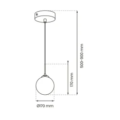 Best Sale Elegancka lampa wisząca z lustrzanym kloszem MLP8413 z serii REFLEX | Kaja Oświe Żyrandole Nowoczesne