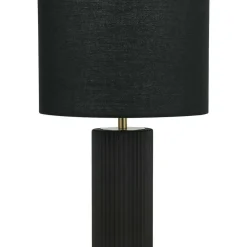 Sklep Kaja Elegancka lampka na szafkę nocną LP-787/1T CZARNA TOKIO | Kaja