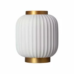 Sklep Kaja Elegancka lampka z ryflowanym kloszem ABR-LSPP-E14 PORCELLADO | Kaja