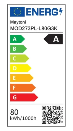 Best Elegancka, ledowa lampa wisząca, moc 80W MOD273PL-L80G3K z serii DROP Żyrandole Nowoczesne