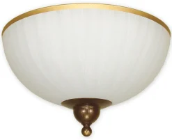 Sklep Kaja Elegancka plafoniera z mlecznym kloszem O1481 BR FLEX | Kaja