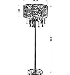 Sklep Kaja Elegancka, ponadczasowa lampa podłogowa 53-73945 SOTTILE | Kaja