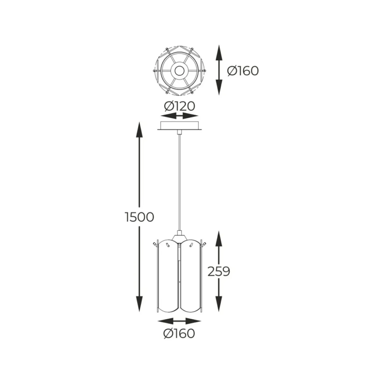 Hot Elegancka, smukła lampa wisząca do kuchni MD3523-1-EBCN NIRA | Kaja Żyrandole Nowoczesne