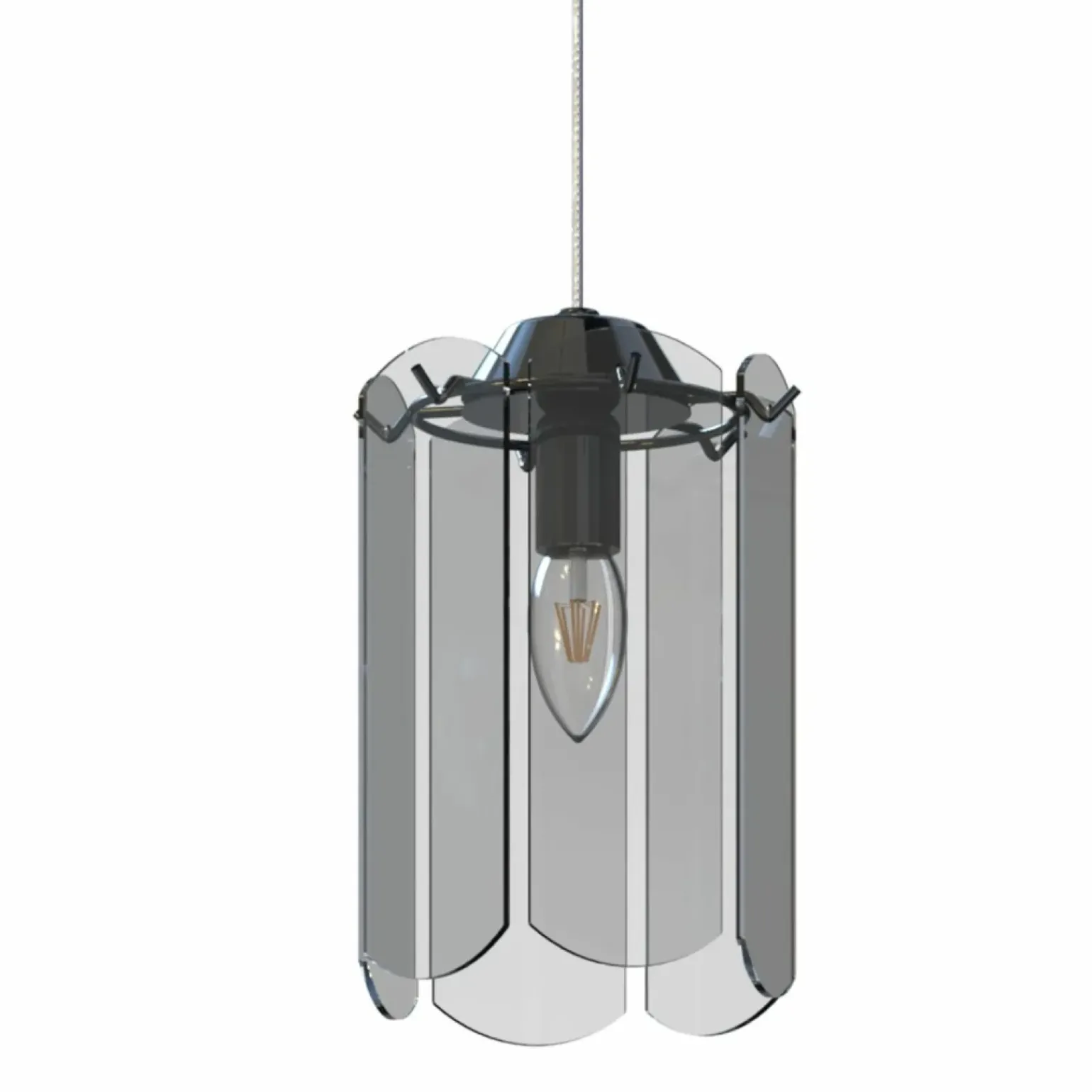 Hot Elegancka, smukła lampa wisząca do kuchni MD3523-1-EBCN NIRA | Kaja Żyrandole Nowoczesne