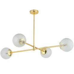 Cheap Elegancka, złota lampa sufitowa do sypialni TK 4605 z serii CADIX Żyrandole Nowoczesne