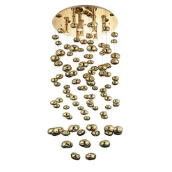 Store Elegancka złota lampa wisząca do salonu AZ3073 LUVIA | Kaja Żyrandole Nowoczesne