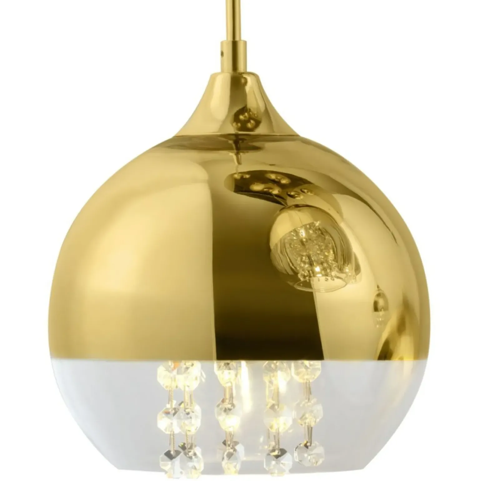 Best Elegancka, złota lampa z kulami P140-PL-170-5-G FERMI | Kaja Żyrandole Nowoczesne