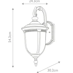 Sklep Kaja Elegancki, brązowy kinkiet zewnętrzny CL2-M z serii CLEVELAND