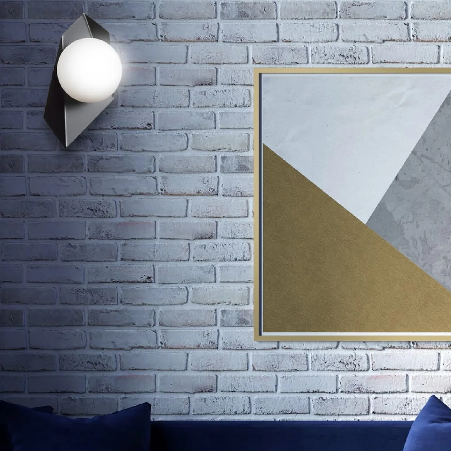 Sklep Kaja Elegancki czarno biały kinkiet do sypialni 636/K1 | Kaja Oświetlenie