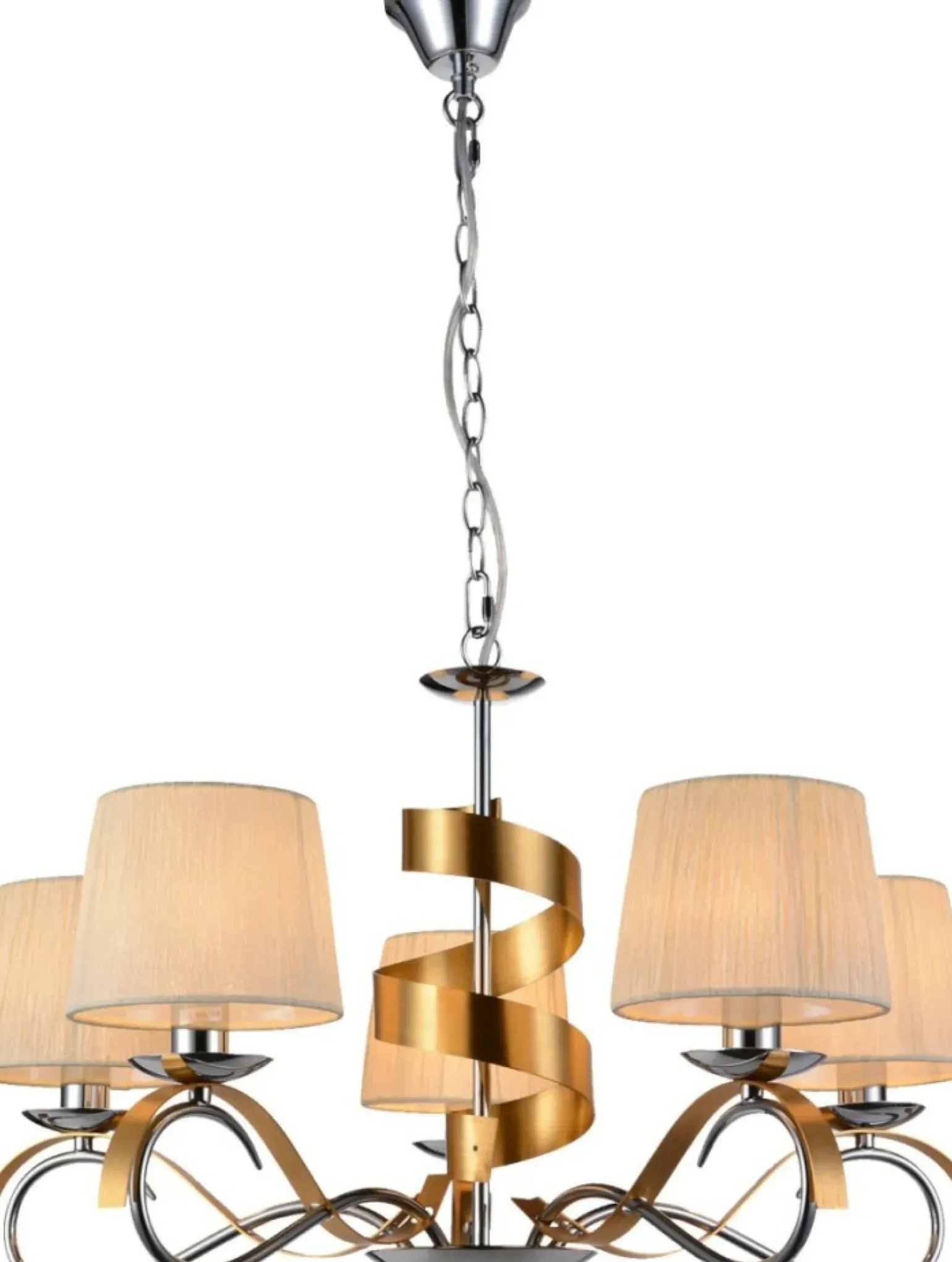 Sklep Kaja Elegancki, duży żyrandol z abażurami 35-23445 DENIS | Kaja Oświetlenie