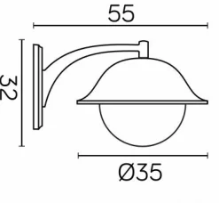 Sklep Kaja Elegancki kinkiet ścienny, czarny K 3012/1/O-BD z serii PRINCE MAX | Kaja Oświet