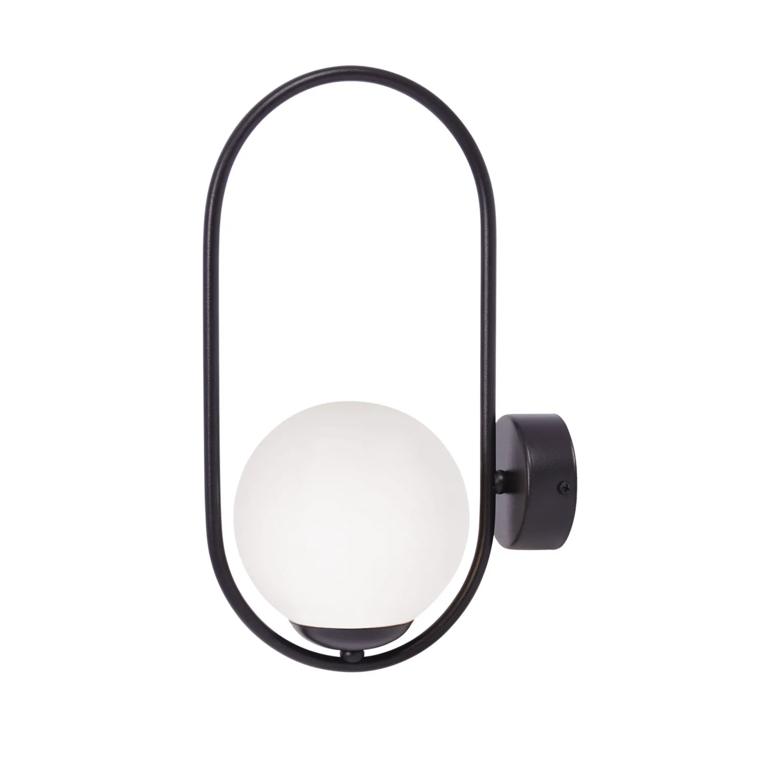 Sklep Kaja Elegancki kinkiet ścienny z mlecznym kloszem K-5105 z serii PARVA