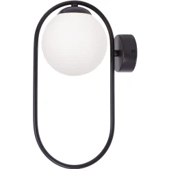 Sklep Kaja Elegancki kinkiet ścienny z mlecznym kloszem K-5105 z serii PARVA