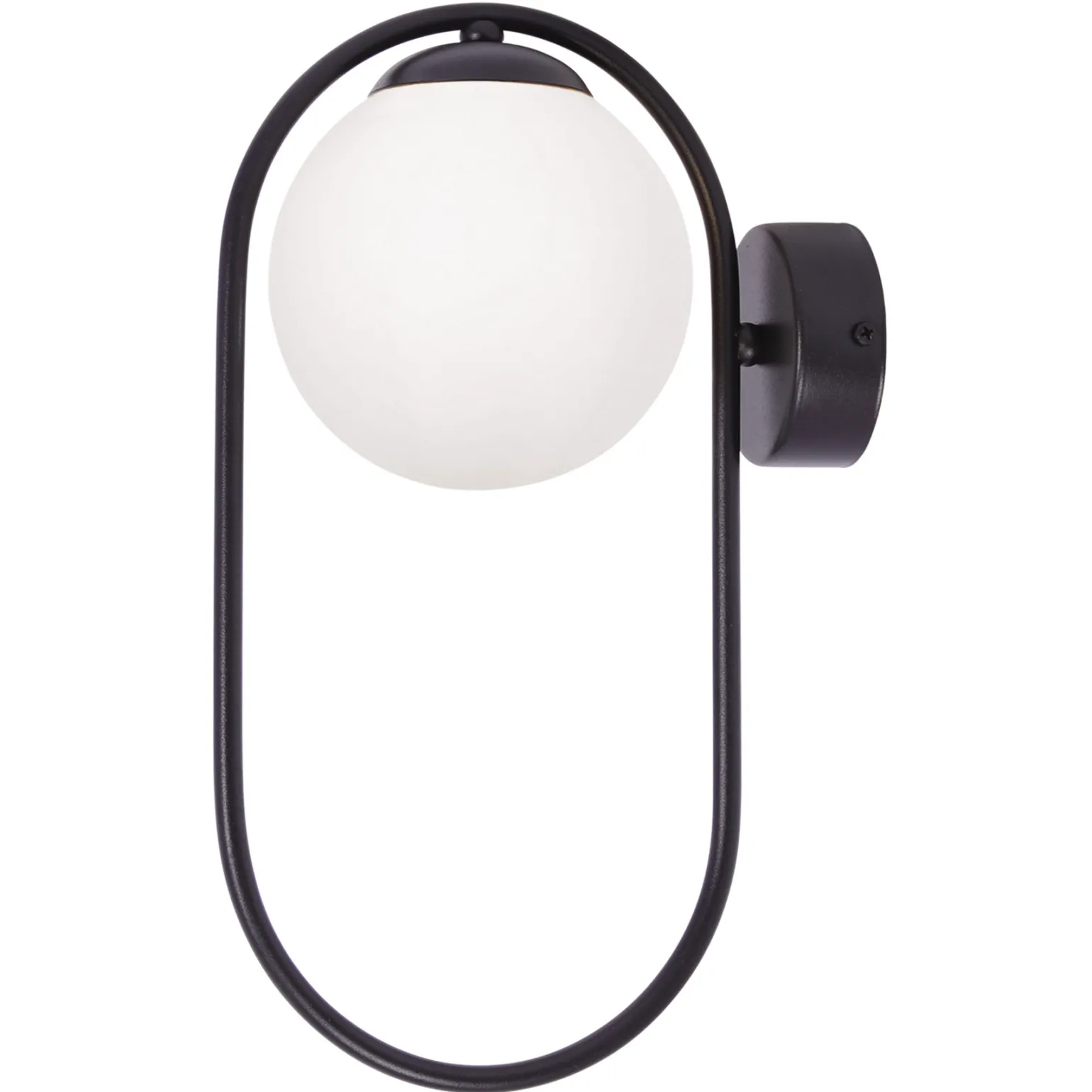 Sklep Kaja Elegancki kinkiet ścienny z mlecznym kloszem K-5105 z serii PARVA