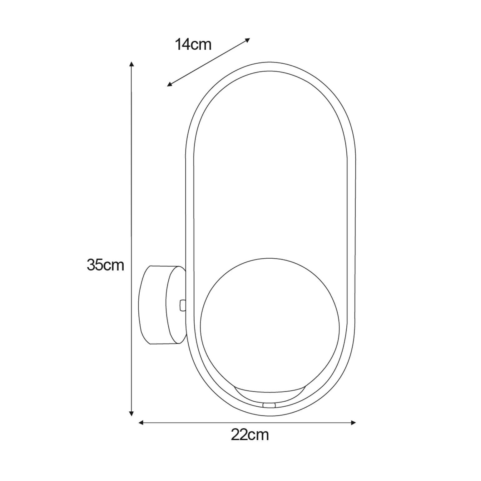 Sklep Kaja Elegancki kinkiet ścienny z mlecznym kloszem K-5105 z serii PARVA