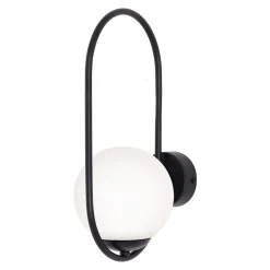 Sklep Kaja Elegancki kinkiet ścienny z mlecznym kloszem K-5105 z serii PARVA