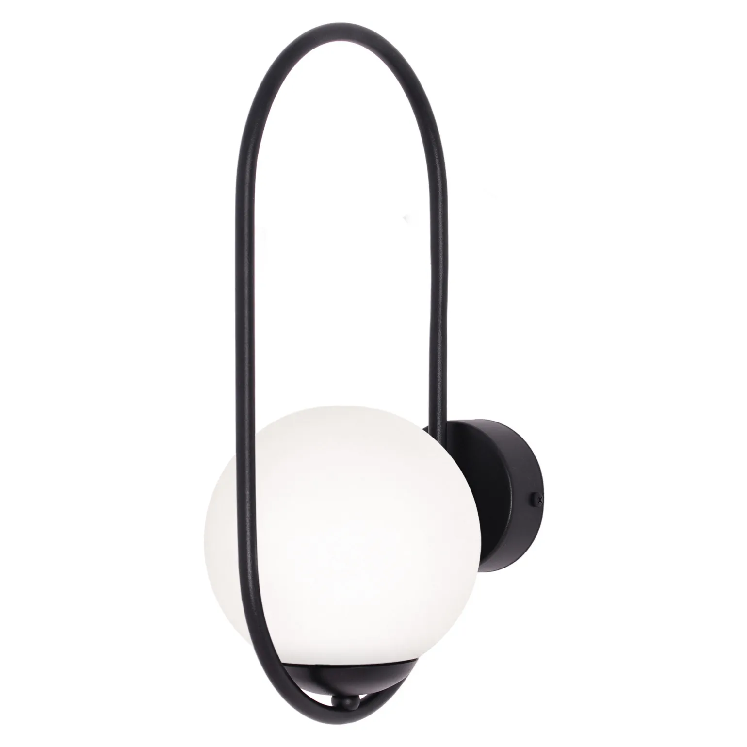 Sklep Kaja Elegancki kinkiet ścienny z mlecznym kloszem K-5105 z serii PARVA