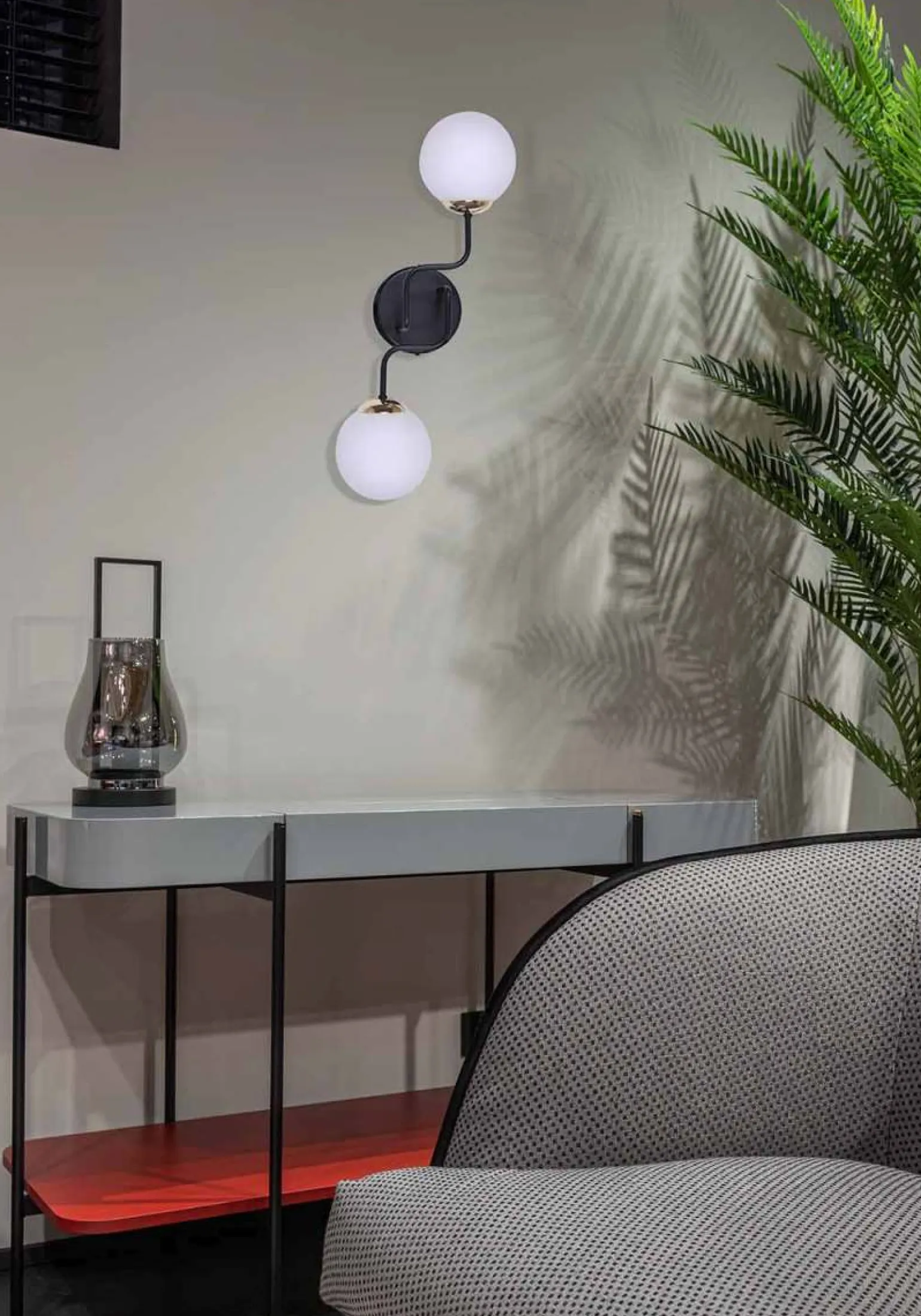 Sklep Kaja Elegancki kinkiet w kolorze czarno-złotym K-4707 z serii KA