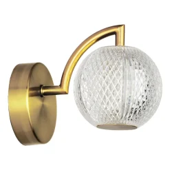 Sklep Kaja Elegancki kinkiet w złotym kolorze LP-2202/1W GD DIAMOND | Kaja