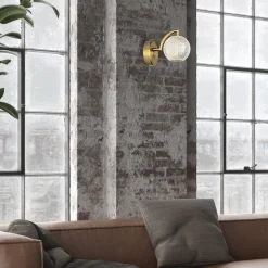 Sklep Kaja Elegancki kinkiet w złotym kolorze LP-2202/1W GD DIAMOND | Kaja