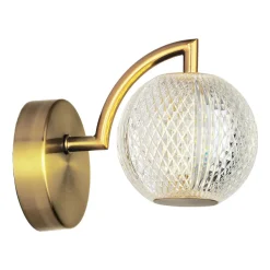 Sklep Kaja Elegancki kinkiet w złotym kolorze LP-2202/1W GD DIAMOND | Kaja