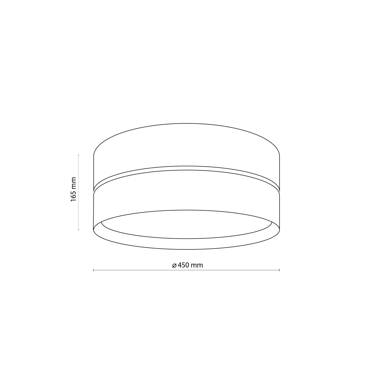 Sklep Kaja Elegancki plafon z biało-złotym abażurem TK 4772 z serii HILTON | Kaja