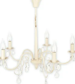 Sklep Kaja Elegancki żyrandol w antycznej bieli O1955 AB VELIO | Kaja Oświetlenie