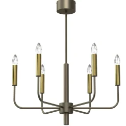 Sklep Kaja Elegancki żyrandol świecznik, złote oprawki LX 4383 AKASYA | Kaja