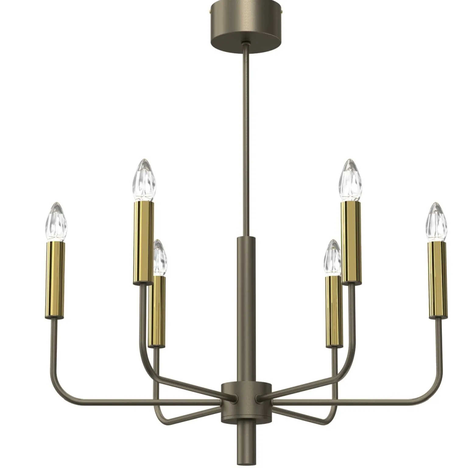 Sklep Kaja Elegancki żyrandol świecznik, złote oprawki LX 4383 AKASYA | Kaja