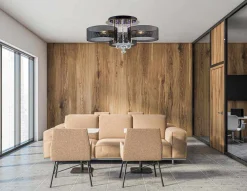 Sklep Kaja Elegancki żyrandol z funkcją sleep DRS8006/3 TR NET | Kaja Oświetlenie