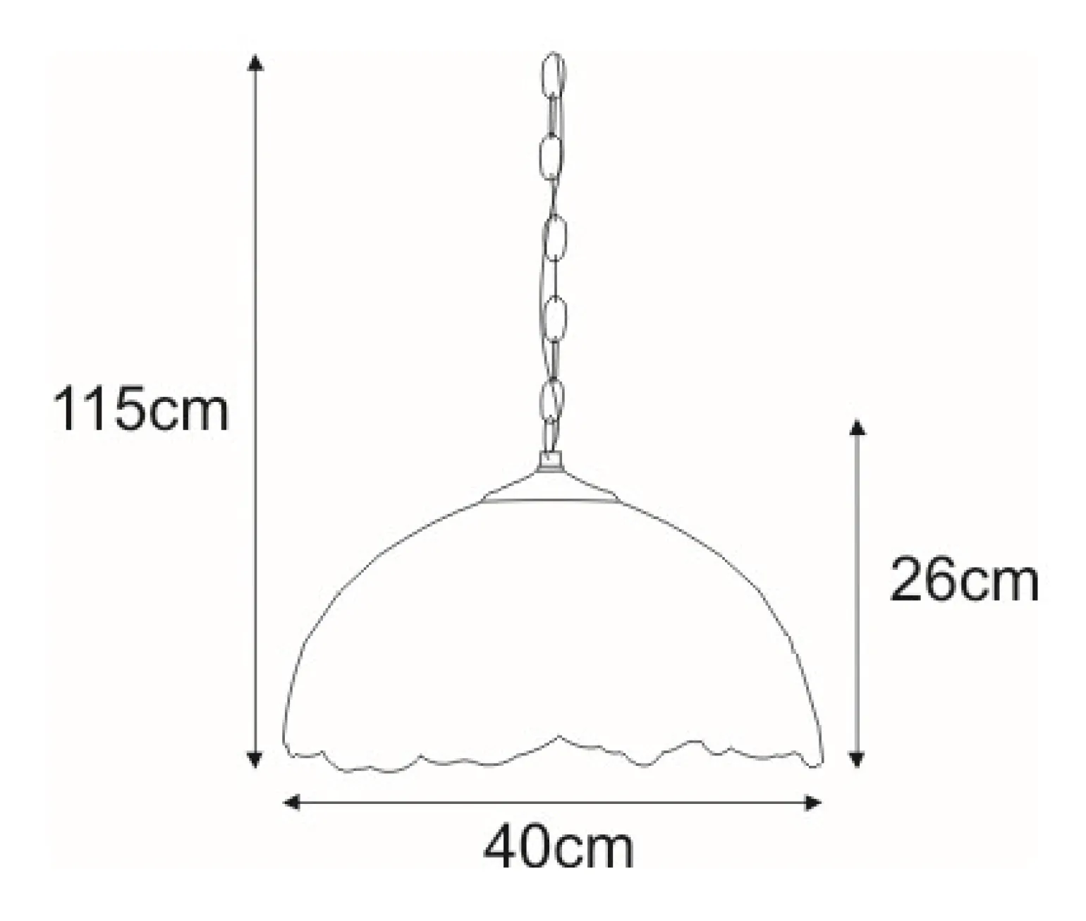 Sklep Kaja Elegancki żyrandol z witrażowym kloszem K-P161122 WITRAŻ | Kaja