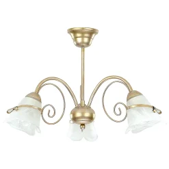 Sklep Kaja Elegancki, złoty żyrandol w stylu retro LX 72 KOKARDA | Kaja