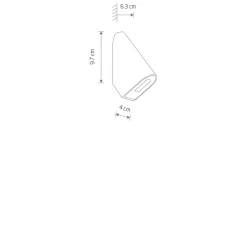 Sklep Kaja Elewacyjna lampa ścienna LED IP54 11377 CLINE LED | Kaja Oświetlenie
