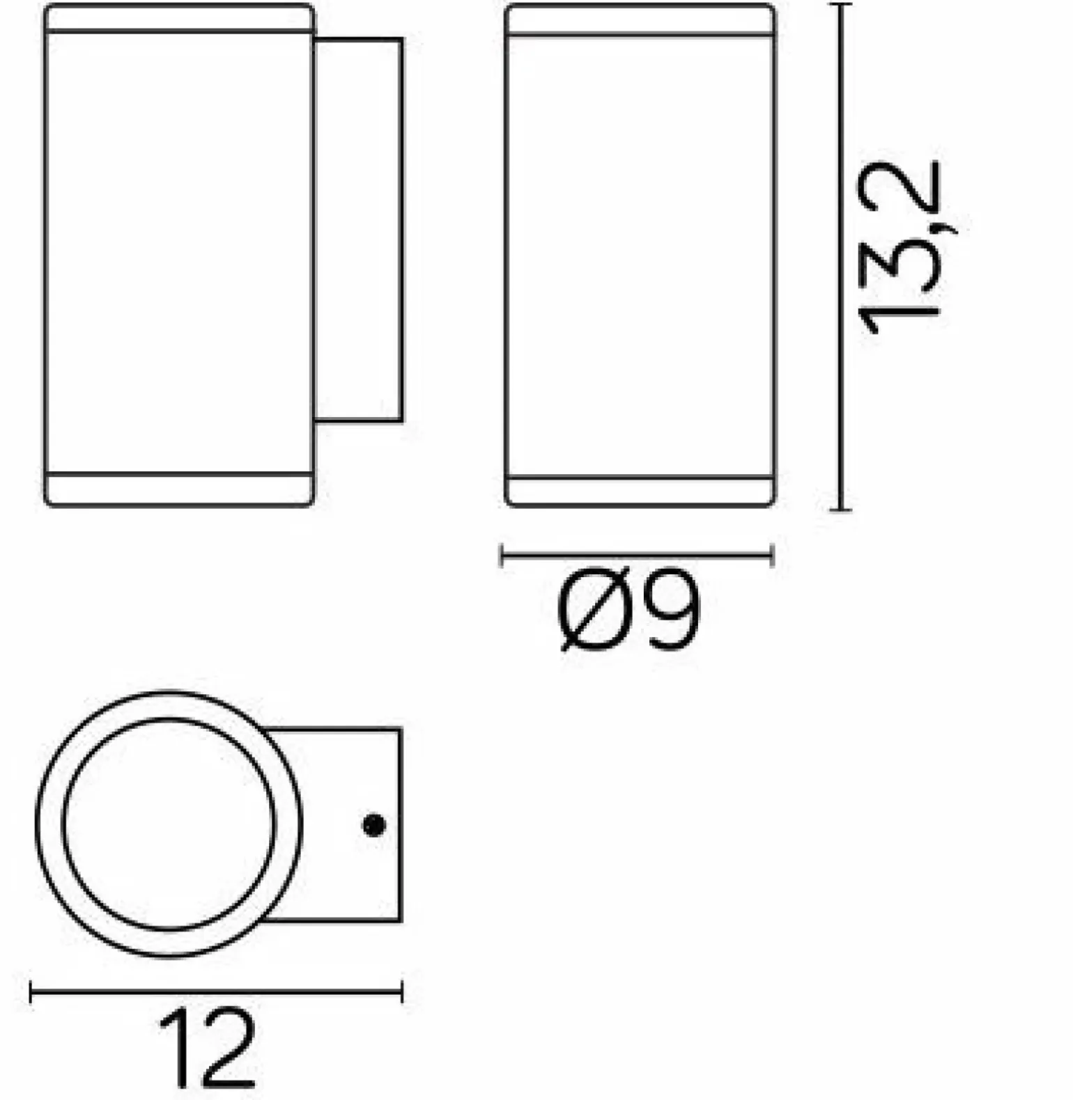 Sklep Kaja Elewacyjny kinkiet na GU10, ochrona IP54 M1456 DG z serii ADELA | Kaja Oświetlen