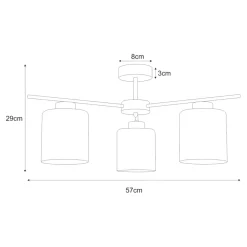 Cheap Estetyczna lampa sufitowa z miodowymi kloszami K-5521 z serii AURELIA Żyrandole Nowoczesne