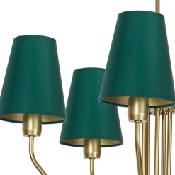 Best Estetyczna lampa sufitowa w zielonym kolorze MLP4908 z serii VICTORIA | Kaja Ośw Żyrandole Nowoczesne